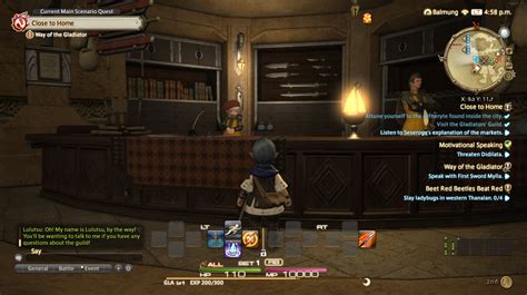 ffxiv chat mode in say quests